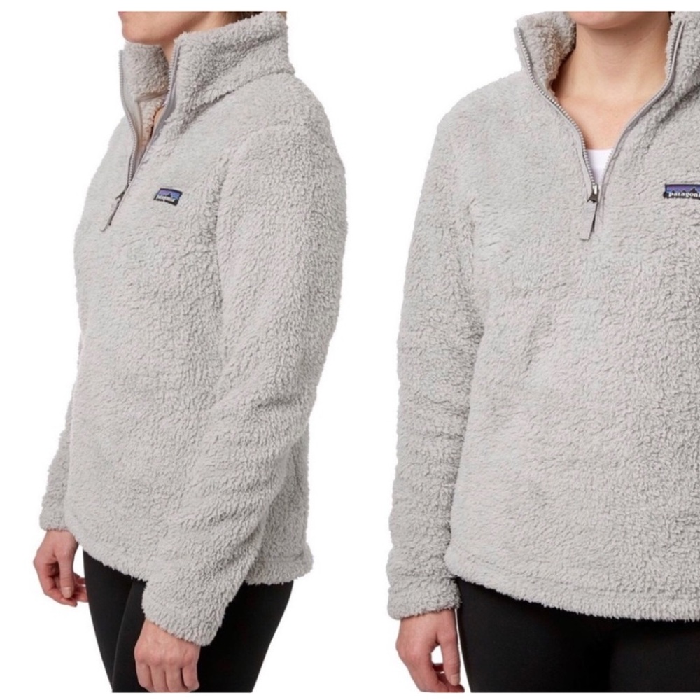 Patagonia Los Gatos Gray 1/4 Zip Sherpa Fleece
